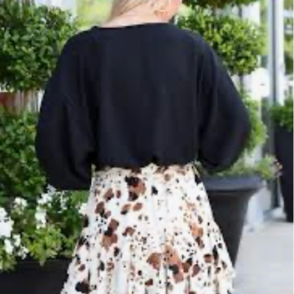 BUDDYLOVE Women’s Small Animal Print PRESLEY SKIRT fun, flounce, flirty NWT - Picture 2 of 5
